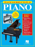 Teach Yourself to Play Piano: A Quick and Easy Introduction for Beginners Method Book | Self-Teaching Keyboard Instruction with Sheet Music for Adults and Teens | Step-by-Step Guide cover image