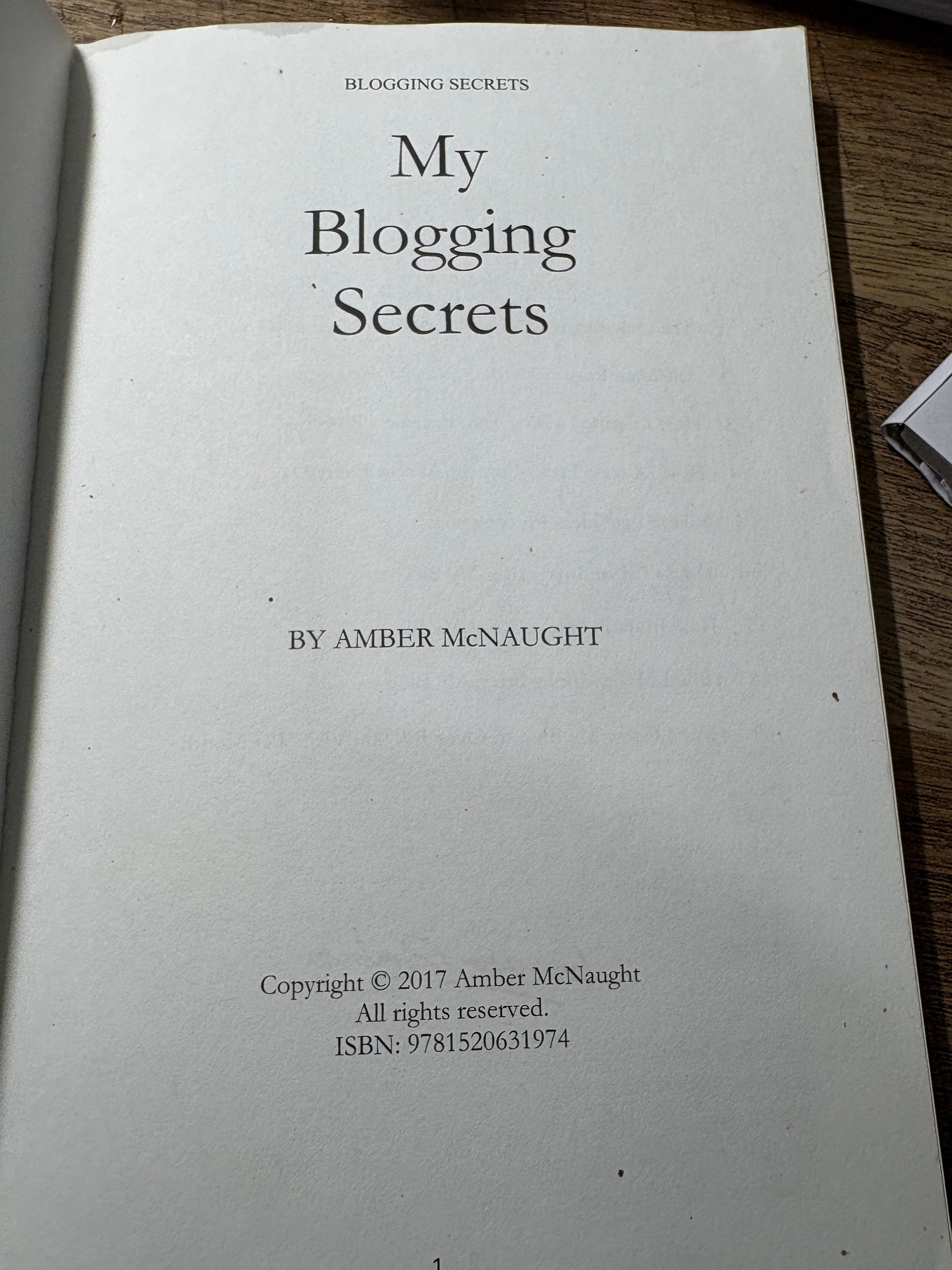 My Blogging Secrets